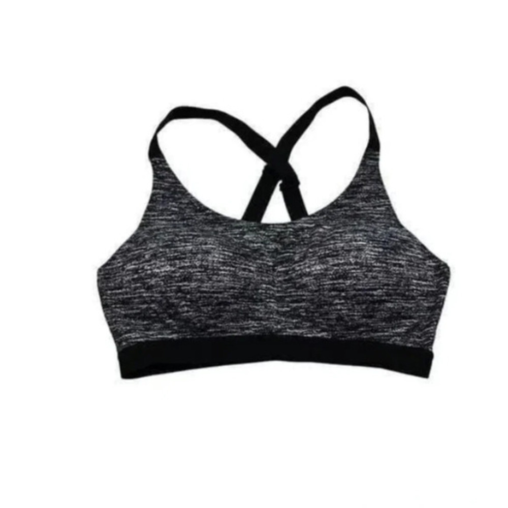 Victoria’s Secret VSX Gray & Black Space Dye a sport Athlete Bra‎ Top 32D